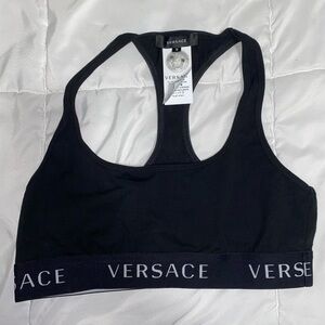 Versace Midnight Black Sports Bra